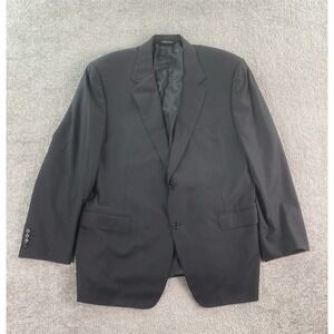 Canali Suit Jacket 50 R Black Wool Herringbone Designer Bloomingdales Italy